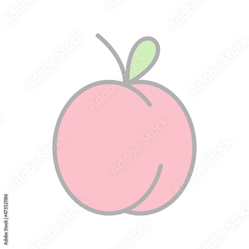 Plum Filled Light Vector Icon Design