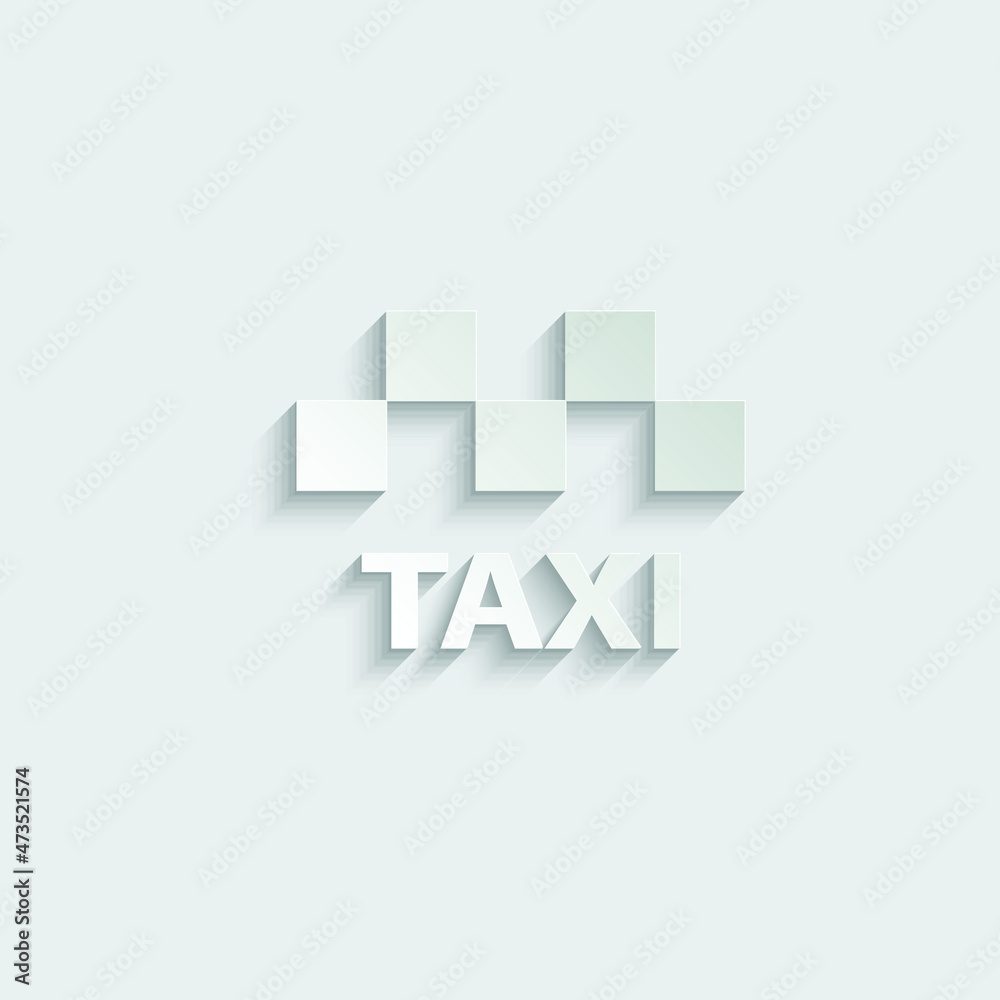 Obraz premium taxi vector icon cab symbol