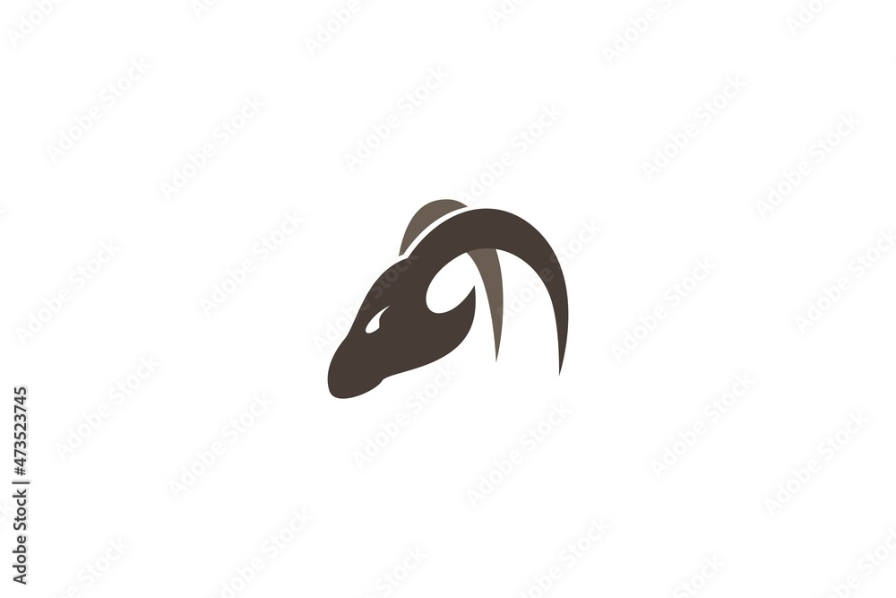 Skull Horn Bull Animal Silhouette Logo Design Vector Skull Horn Bull Animal Silhouette Logo Design Vector