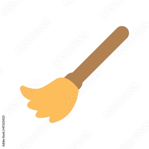 Broom Flat Vector Icon Design