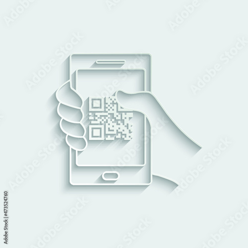 holding smartphone with  corona virus vaccination passport.   vaccin certificate covid 19 icon vector 