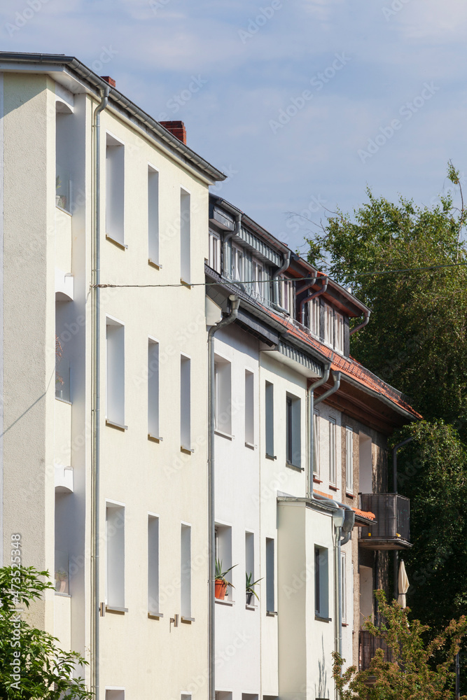 Weisse moderne Wohngebäude  , Bremen, Deutschland, Europa