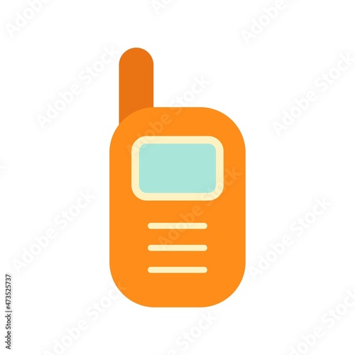 Walkie Talkie Flat Vector Icon Design