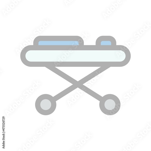 Stretcher Filled Light Vector Icon Design