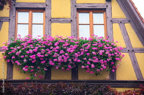 Germany, Rothenburg, fairy tale town, home, windowsill