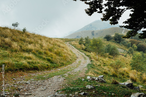 Walk in the mountains of Canzo, Italy photo