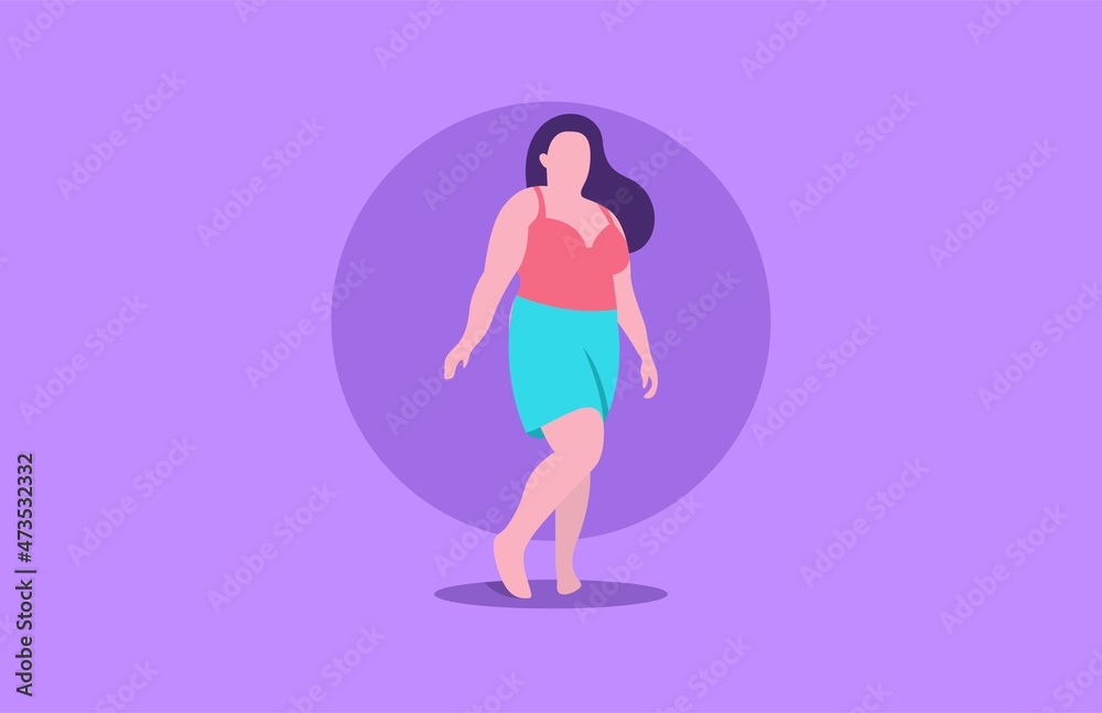 big beautiful woman vector illustration big beautiful woman vector illustration