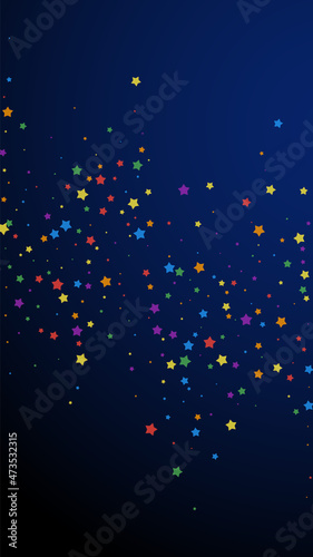 Festive unequaled confetti. Celebration stars. Joy