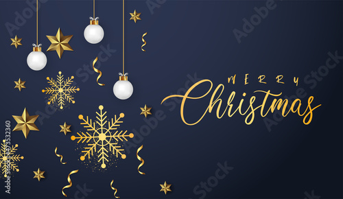 Merry Christmas luxary background design