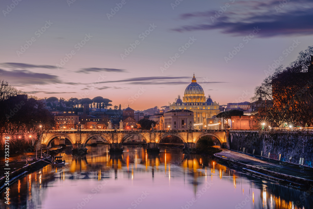 Sunset in Rome