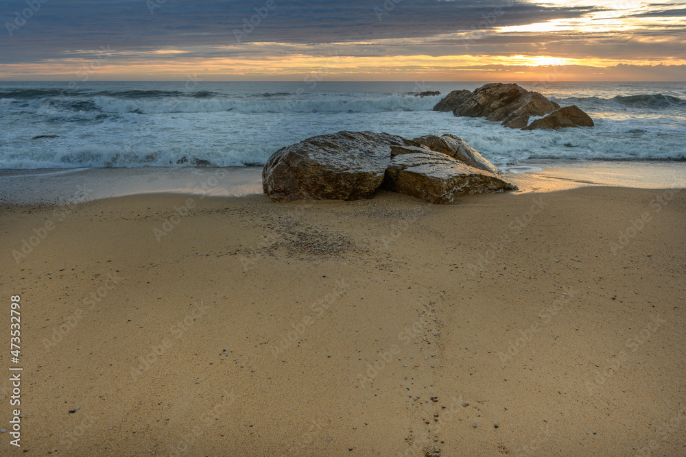 Sandy beach on the Atlantic coast near Les Sables d'Olonne.