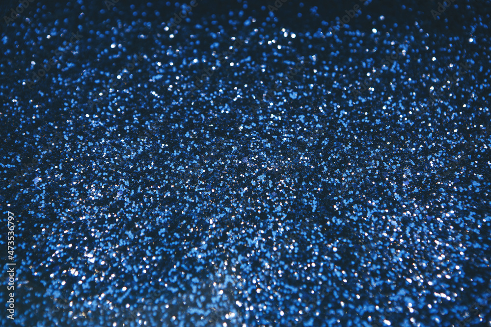 Obraz premium Christmas sequins close-up. Christmas background concept. Flat lay