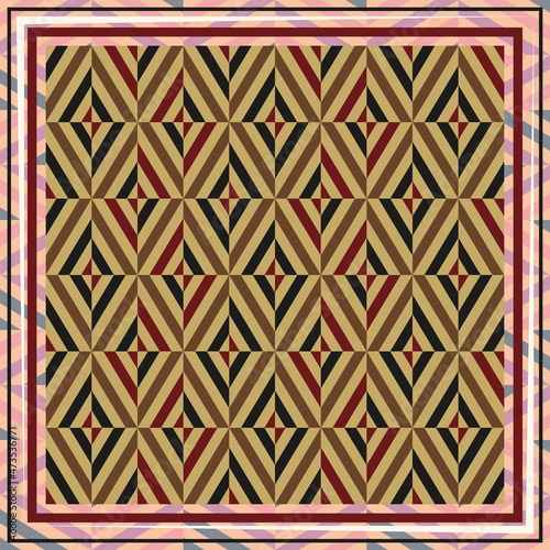 Design of hijab or scarf motifs with abstract patterns. can be used also for other fabric patterns or wallpaper.vector design inspiration