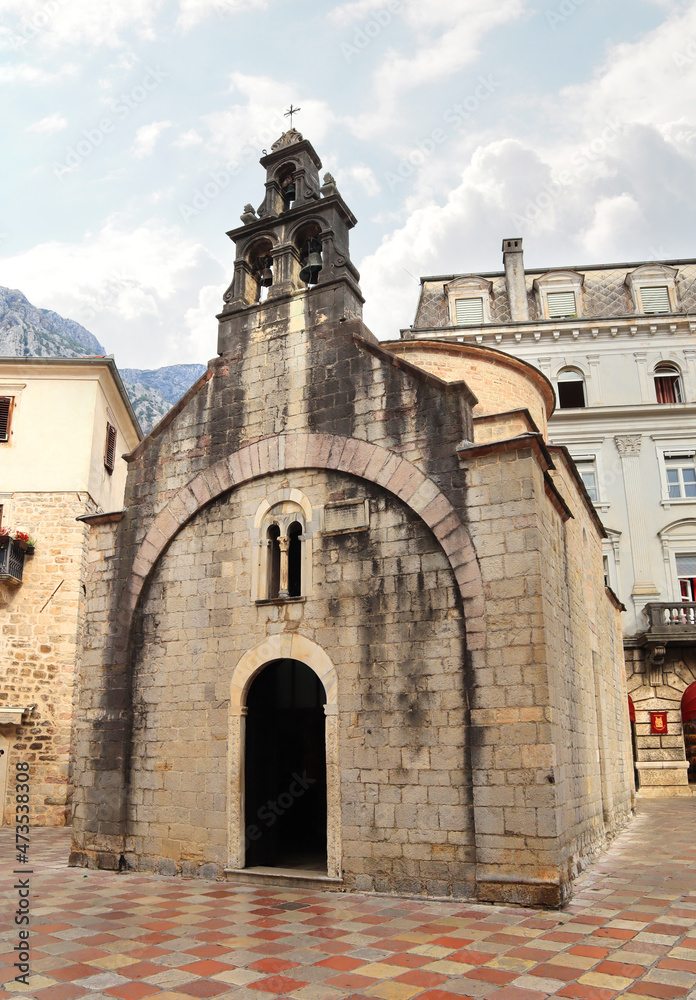 Church of St. Luke in Old Town of Kotor, Montenegro