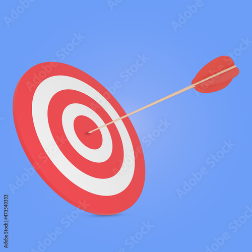 target business 3d rendering illustration