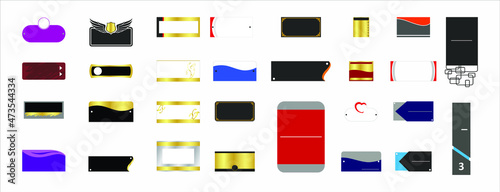 interior signage concept direction pole wall mount. vector.