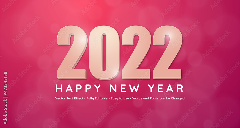 Happy new year 2022 on pink background Happy new year 2022 on pink background