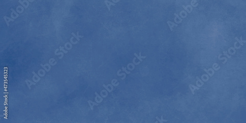 Blue wide grunge effect texture. Old stained blue pattern for design work with copy space.