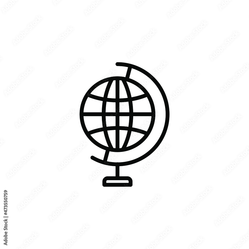 Globe Line Icon, Vector, Illustration, Logo Template. Suitable For Many Purposes. Globe Line Icon, Vector, Illustration, Logo Template. Suitable For Many Purposes.