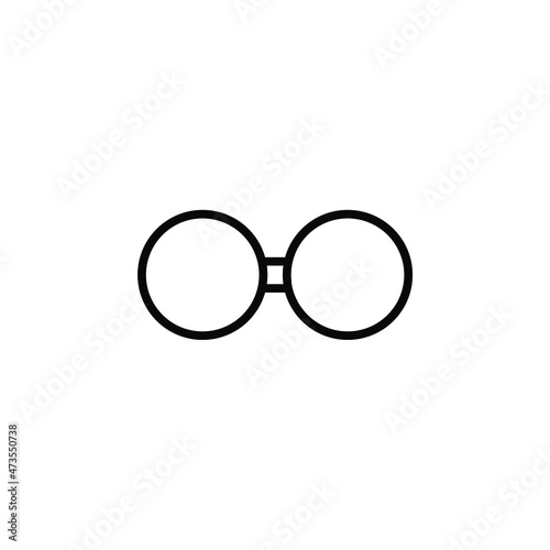 Glasses Line Icon, Vector, Illustration, Logo Template. Suitable For Many Purposes.