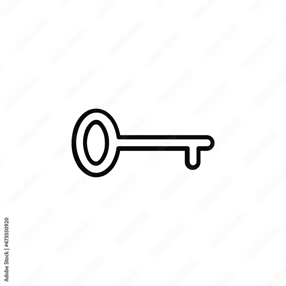 Key Line Icon, Vector, Illustration, Logo Template. Suitable For Many Purposes. Key Line Icon, Vector, Illustration, Logo Template. Suitable For Many Purposes.