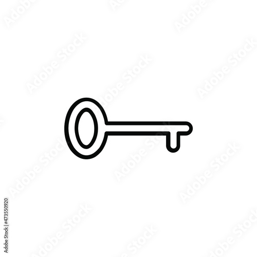Key Line Icon, Vector, Illustration, Logo Template. Suitable For Many Purposes. © Lalavida