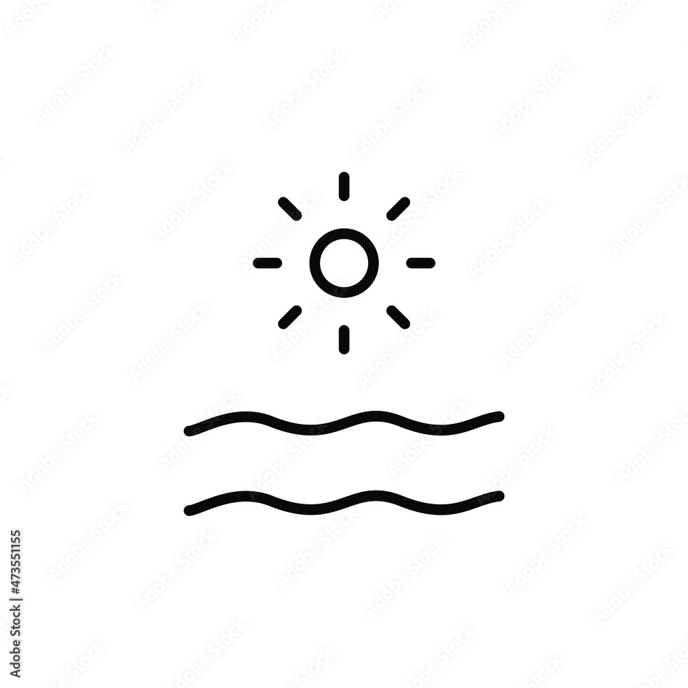 Ocean Line Icon, Vector, Illustration, Logo Template. Suitable For Many Purposes. Ocean Line Icon, Vector, Illustration, Logo Template. Suitable For Many Purposes.