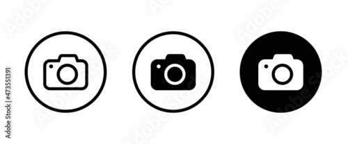 Camera icon, flat photo camera vector isolated. Modern simple snapshot photography sign. Instant Photo internet icons. Trendy symbol for website design, web button, mobile app. Logo illustration