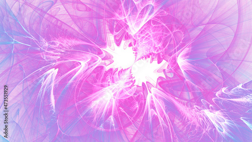 Elegant abstract wave for art projects, cards, business, posters. 3D illustration, computer-generated fractal
