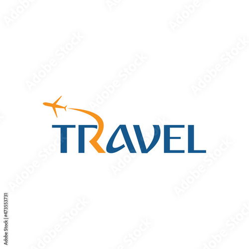 travel logo lettering design template travel word mark logo