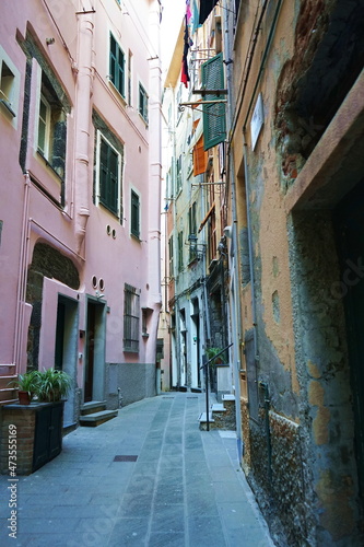 Street in Vernazza village, Cinque Terre, Italy