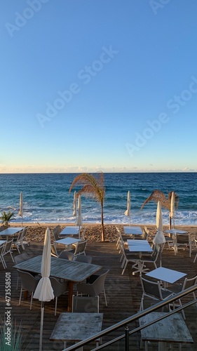 beach chairs and umbrellas © AURELIO POLONI