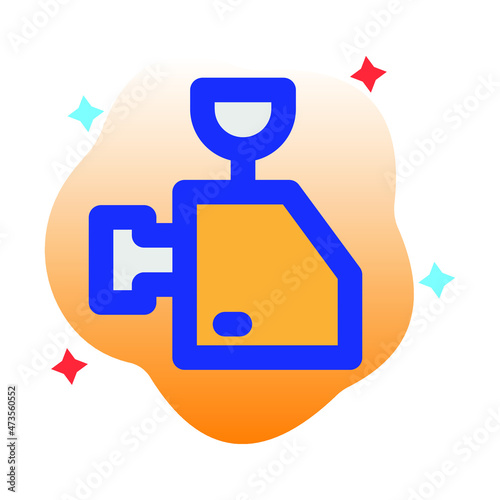 Meat Grinder Vector icon which is suitable for commercial work and easily modify or edit it


