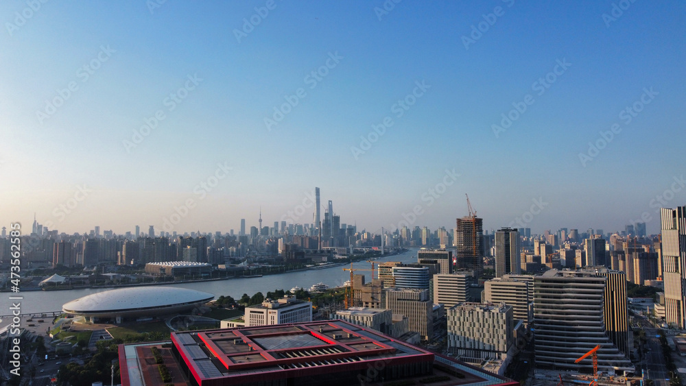Obraz premium stunning view on Shanghai Pudong business district 