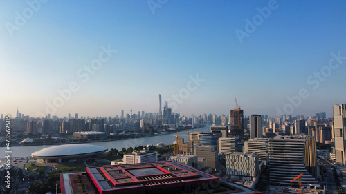 Wallpaper Mural stunning view on Shanghai Pudong business district  Torontodigital.ca
