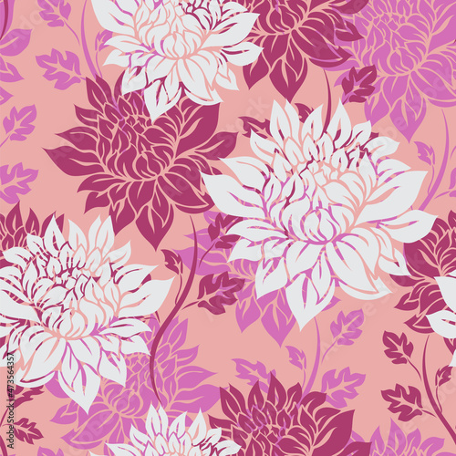 seamless floral pattern © renikcarta