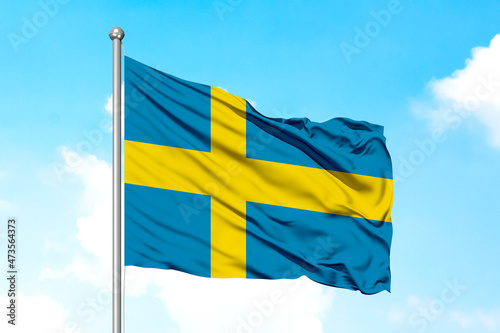 Sweden Waving Flag 