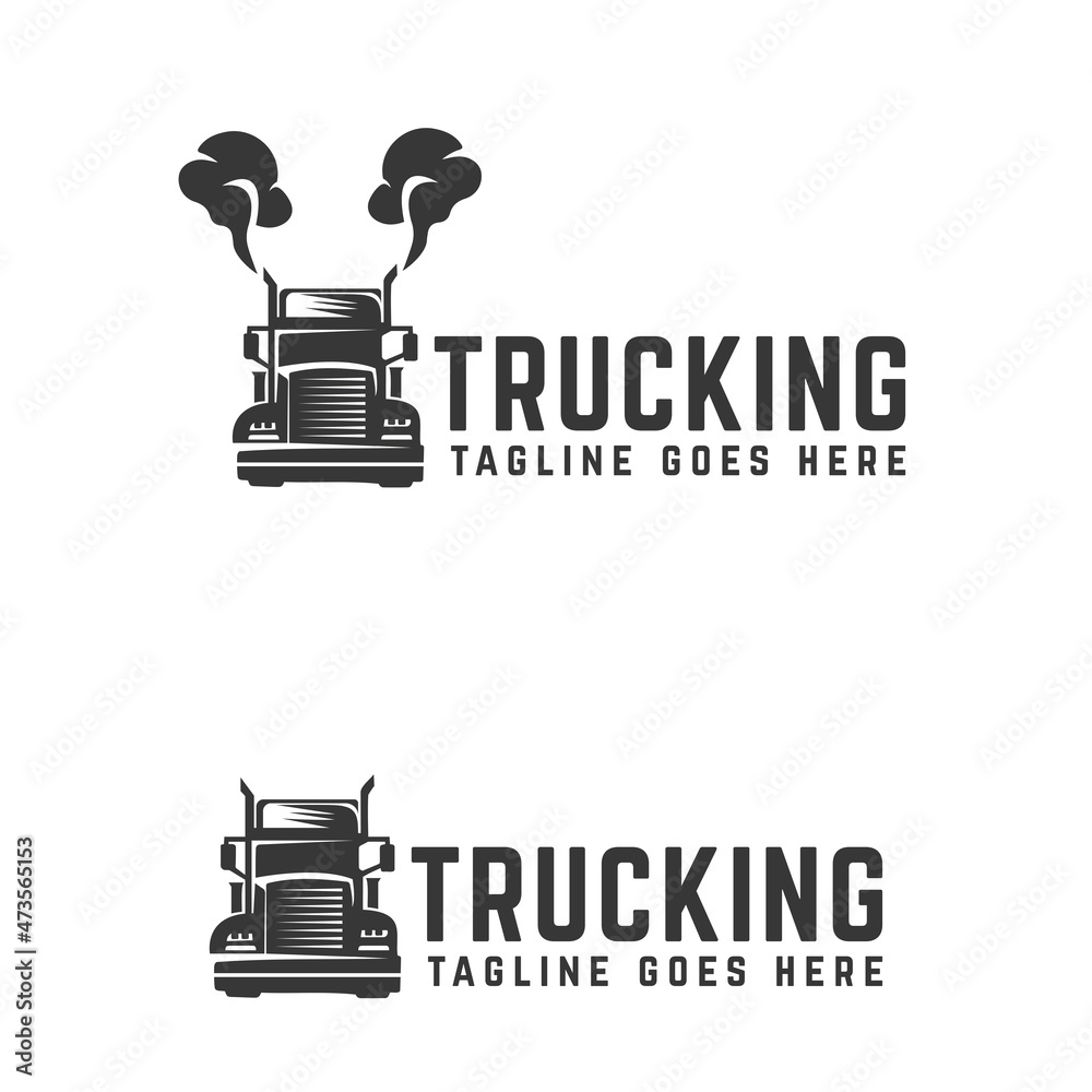 Truck Logo, cargo logo, delivery cargo trucks, Logistic logo free ...