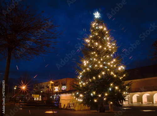 Christmas in Tarnogród (Lublin Province) in 2021. © Adam