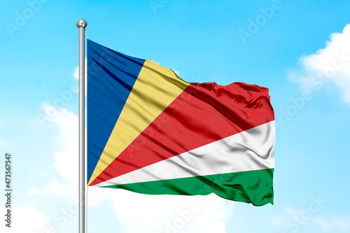 Seychelles Wafing Flag