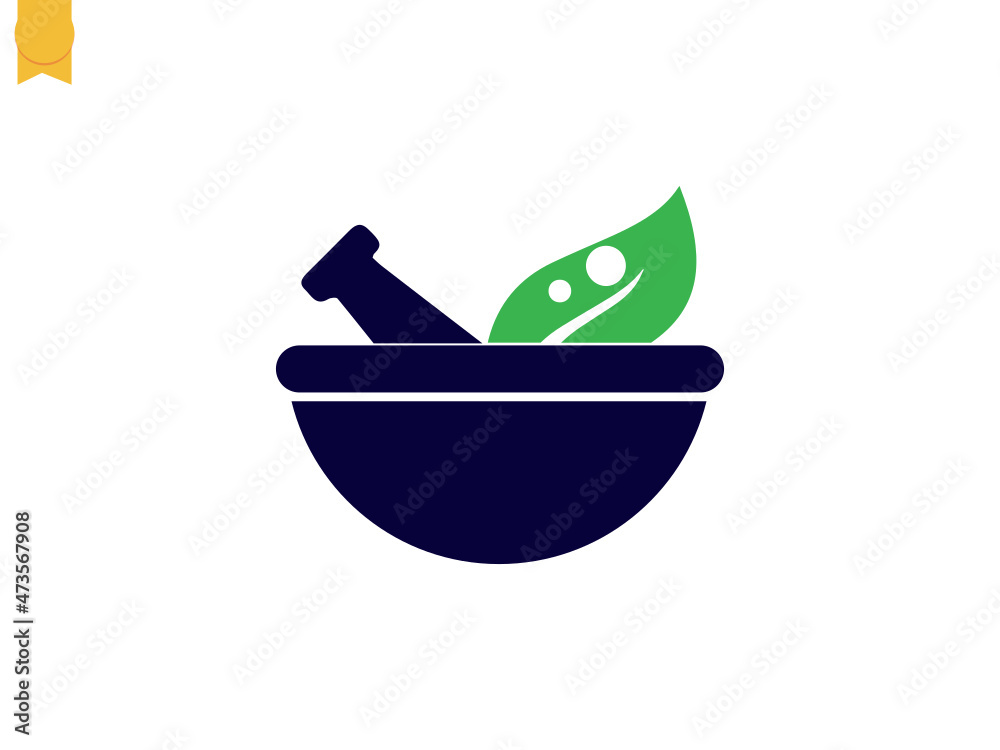mortar and pestle logo design. medical emergency logo. mortar and pestle chicago. beauty clinic
