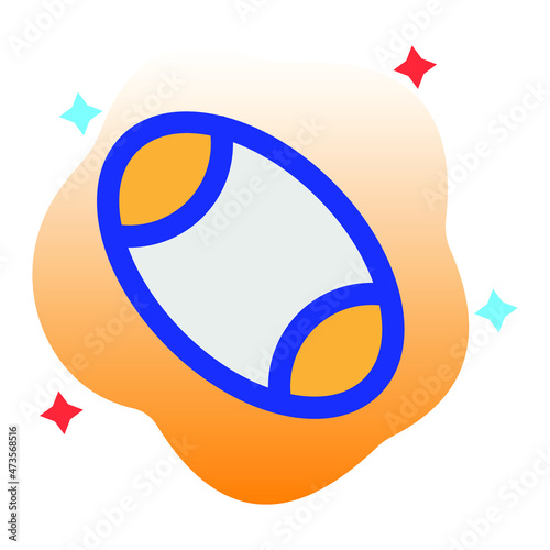 Rugby Vector icon which is suitable for commercial work and easily modify or edit it

