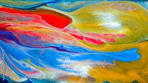 Abstract ink painting background, Mixture of color paints,  