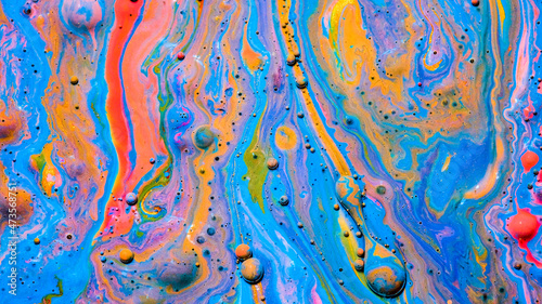Schilderij op canvas Abstract ink painting background, Mixture of color paints,