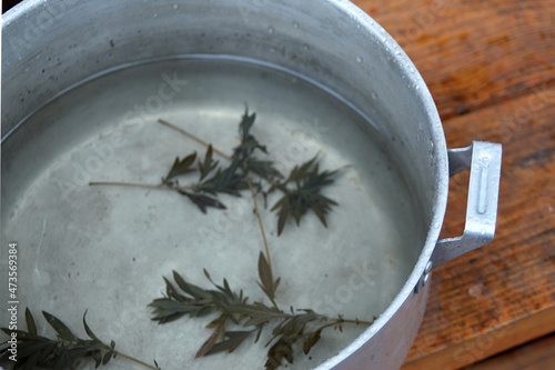 decoction of herbs photo