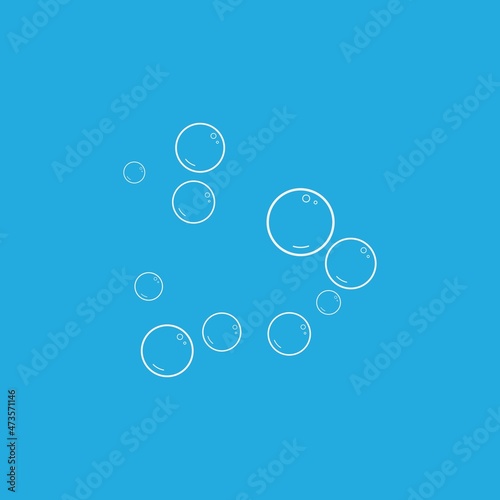 Bubble icon vector illustration design template