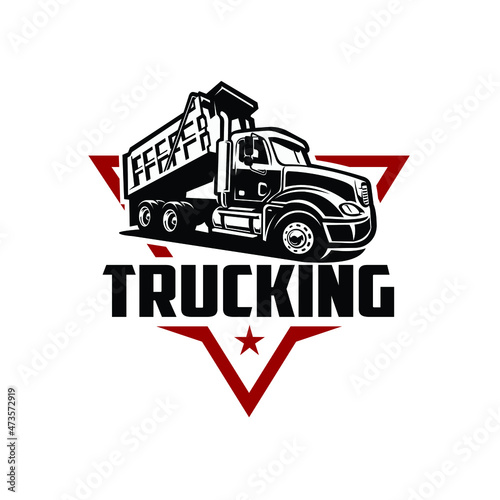 Trucking company ready made logo. Best for trucking related industry logo