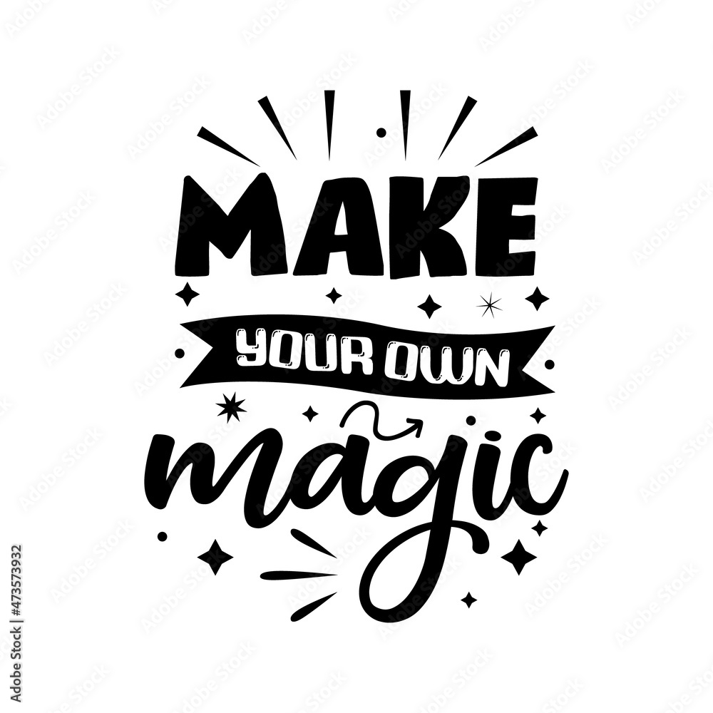 Make you own magic typographic design template