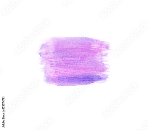 Wallpaper Mural Watercolor blot on white isolated background. Purple watercolor stain Design for banners, cards, invitations. A stain of paint. Torontodigital.ca