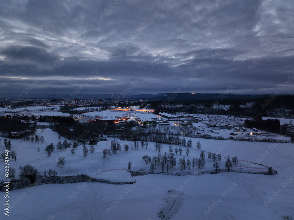 Photo from the sky shot with a drone DJI Mavic 3. Shot a winter day outside oslo. The winter was very cold. Photo from the sky shot with a drone DJI Mavic 3. Shot a winter day outside oslo. The winter was very cold.
